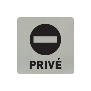 Pictogramme inox Signy 100 x 100 mm Privé - LEGALLAIS - 152217