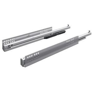 Coulisse à billes pour tiroir InnoTech Atira - charge 50kg - sortie totale - Quadro V6+ Silent System - L 520 mm - HETTICH - 637015