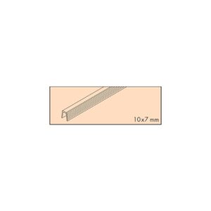 Rail de guidage Hawa Clipo 16 - plastique - à encastrer - longueur 2500 mm - HAWA - 395017