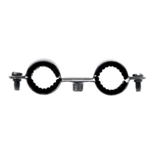 Colliers doubles isophoniques acier zingué pour tuyaux et tubes diamètre 12 mm boîte de 50 pièces - FISCHER - 475833