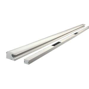Profil en 2500 mm avec 2 ventouses de 300 kg tension automatique coloris noir 9005 - GROOM - 242481