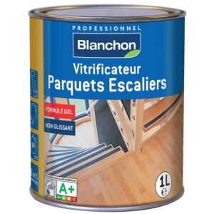 Vitrificateur parquets-escaliers aqua-polyuréthane en phase aqueuse finition incolore mat bidon de 2 litres - BLANCHON - 646059