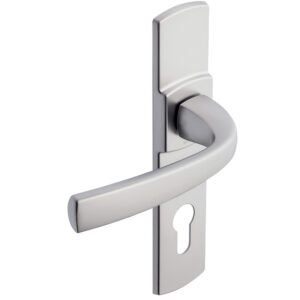 Béquille double sur plaque 165 mm ligne Muze chromé velours clé I - VACHETTE ASSA ABLOY - 195539