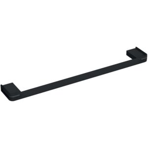 Porte-serviette à fixer Alur 550 mm noir mat à 1 barre fixe en aluminium plié thermolaqué - PELLET - 109860