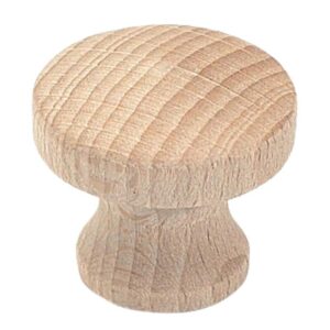 Bouton hêtre diamètre 30 mm moderne bois brut - - 575954