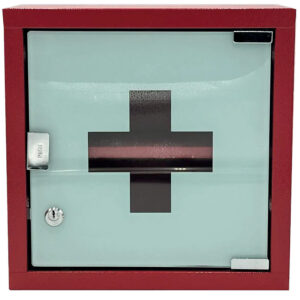 Armoire à pharmacie blanche rouge vide - Farmor - 603968
