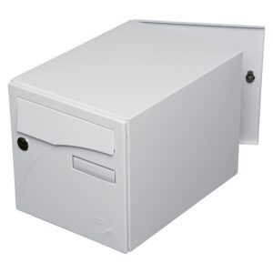 Boîte aux lettres type Préface New - antivandalisme - double face - noir mat RAL 9005 - RENZ - 357443