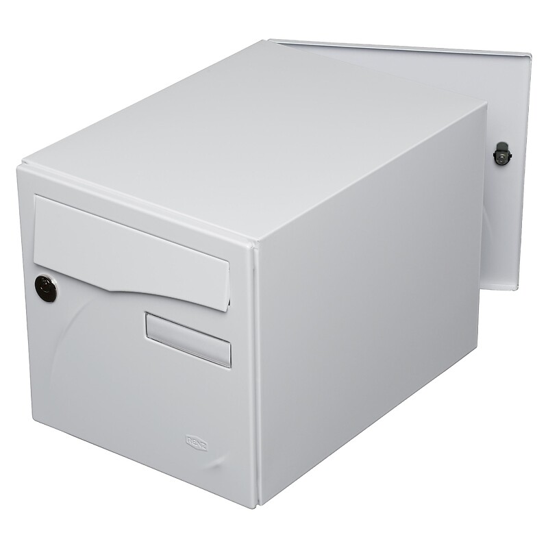 Boîte aux lettres type Préface New - antivandalisme - double face - noir mat RAL 9005 - RENZ - 357443