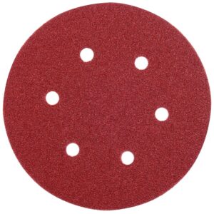 Abrasifs auto-agrippants pour ponceuses excentriques oxyde d'aluminium KP222 perforés 6 trous D150mm Grain 80 Bte de 50 - VSM - 151629