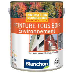 Peinture microporeuse hydrofuge Tous Bois Environnement, gris anthracite 7016 2,5l - BLANCHON - 654571