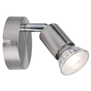 Plafonnier spot Carolina max. 1x10W GU10 nickel mat 230 V métal - Paulmann - 171096