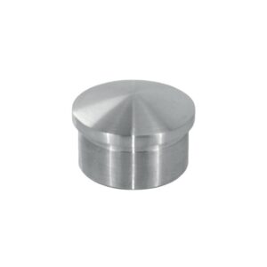 Embouts d'extrémité pour main-courante Ø 42,4 mm - arrondis - à coller - inox 316 - boîte de 2 - Design Production - 178117