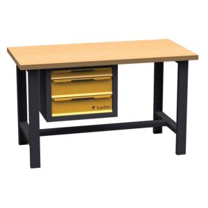 Établi, largeur plateau 750 mm, longueur plateau 1500 mm, 1 caisson 3 tiroirs Er Lannic - LEGALLAIS - 611556