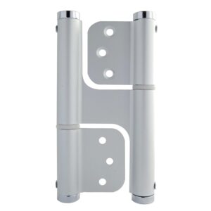 Charnière à ressort en aluminium type DP 120 double action pose sans entaillage en boîte de 2 pièces - JUSTOR - 494145