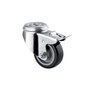 Roulette pivotante à blocage fixation à oeil roue polypropylène pour collectivités type 1477 PAO, diamètre 100 mm, charge 70 kg - Tente - 258721