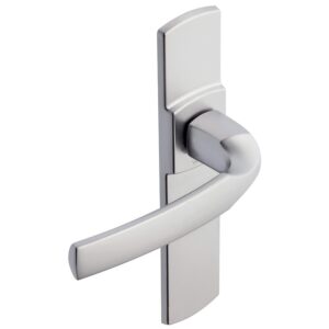 Béquille double sur plaque 165 mm ligne Artis chromé velours bec de cane - VACHETTE ASSA ABLOY - 195735