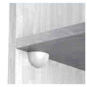 Taquet d'assemblage Storo avec cache 1/4 de boule - coloris blanc x100 - LEGALLAIS - 563431