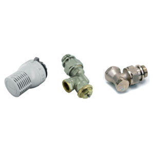 Kit robinetterie avec tête thermostatique Sensity M30 + corps équerre inversé RTH R857 15x21 + coude de réglage 15x21 - COMAP - 693967