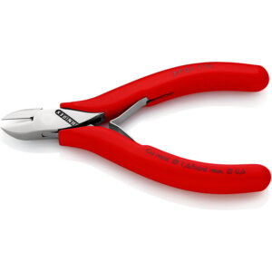 Pince coupante de côté de précision avec petit biseau 115mm - Avec ressort - Gainage PVC - KNIPEX - 191403