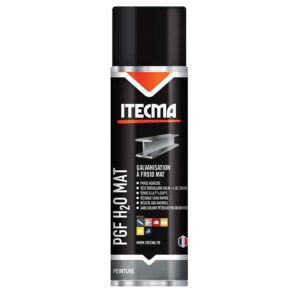 Protection galva finition mate H20, aérosol 650 ml brut/ 500 ml net - ITECMA - 116370