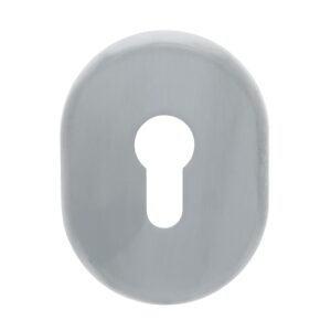 Rosace intérieure XXL pour serrure A2p laiton chromé mat - CADAP - 541822