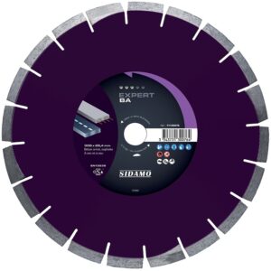 Disques diamants jante segmentée matériaux de construction Expert BA diamètre 300 mm, épaisseur 2,8 mm, alésage 25,4 mm - SIDAMO - 565566