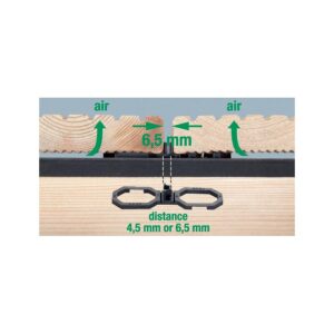 Espasseurs et aérateurs pour terrasses SPAX Air, épaisseur 4,5 mm - boite de 100 pièces - SPAX - 560022