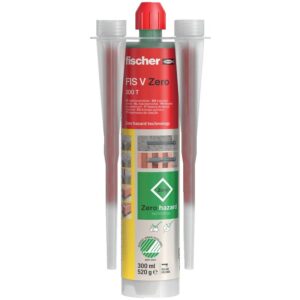 Résine de scellement vinylester FIS V Zero sans substance nocive, coloris gris, carton de 10 cartouches 300ml - FISCHER - 643610