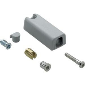 Accessoire de maintien de la porte pour boitier Push to Move Wing Line - à visser - version mécanique - gris - HETTICH - 625725