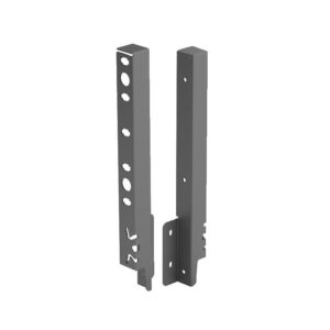 Kit de raccords de paroi arrière droit / gauche hauteur 250 mm coloris anthracite pour paroi arrière bois ou alu - HETTICH - 425699