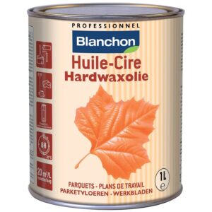 Huile cire de protection et décoration teinte blanc bidon de 1 litre - BLANCHON - 372982