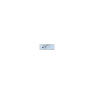 Rail de coulissage double en alu, perforé, à encastrer et visser longueur 2500 mm pour Clipo 16 GPK - HAWA - 513255