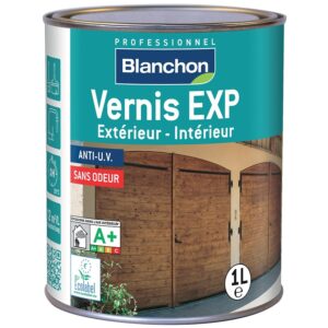 Vernis EXP résines Aqua-polyuréthane teinte chêne moyen satiné bidon de 1l - BLANCHON - 610891