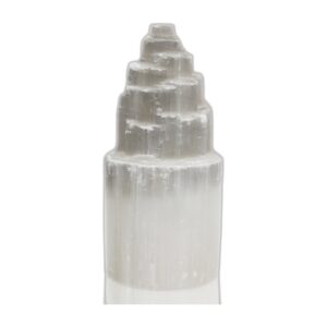 Lampe Tour en Sélénite Naturelle - 20 cm- Vendu par 1