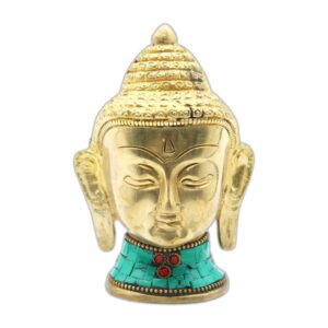 Figure de Bouddha en Laiton - Tête SM - 5 cm- Vendu par 1