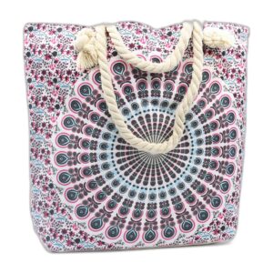 Sac Mandela avec poignée en corde - Bleu électrique- Vendu par 1