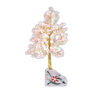Arbre à pierres précieuses en quartz rose - 320 pierres- Vendu par 1