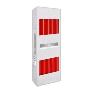 Bougie Conique - Rouge- Vendu par 10