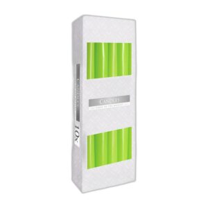 Bougie Conique - Verte- Vendu par 10