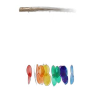 Carillon arc-en-ciel à grandes feuilles- Vendu par 1