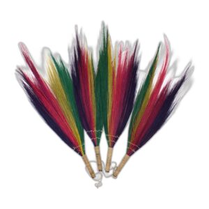 Coffret 4 - Balai Pampas - Couleurs Arc-en-ciel- Vendu par 1