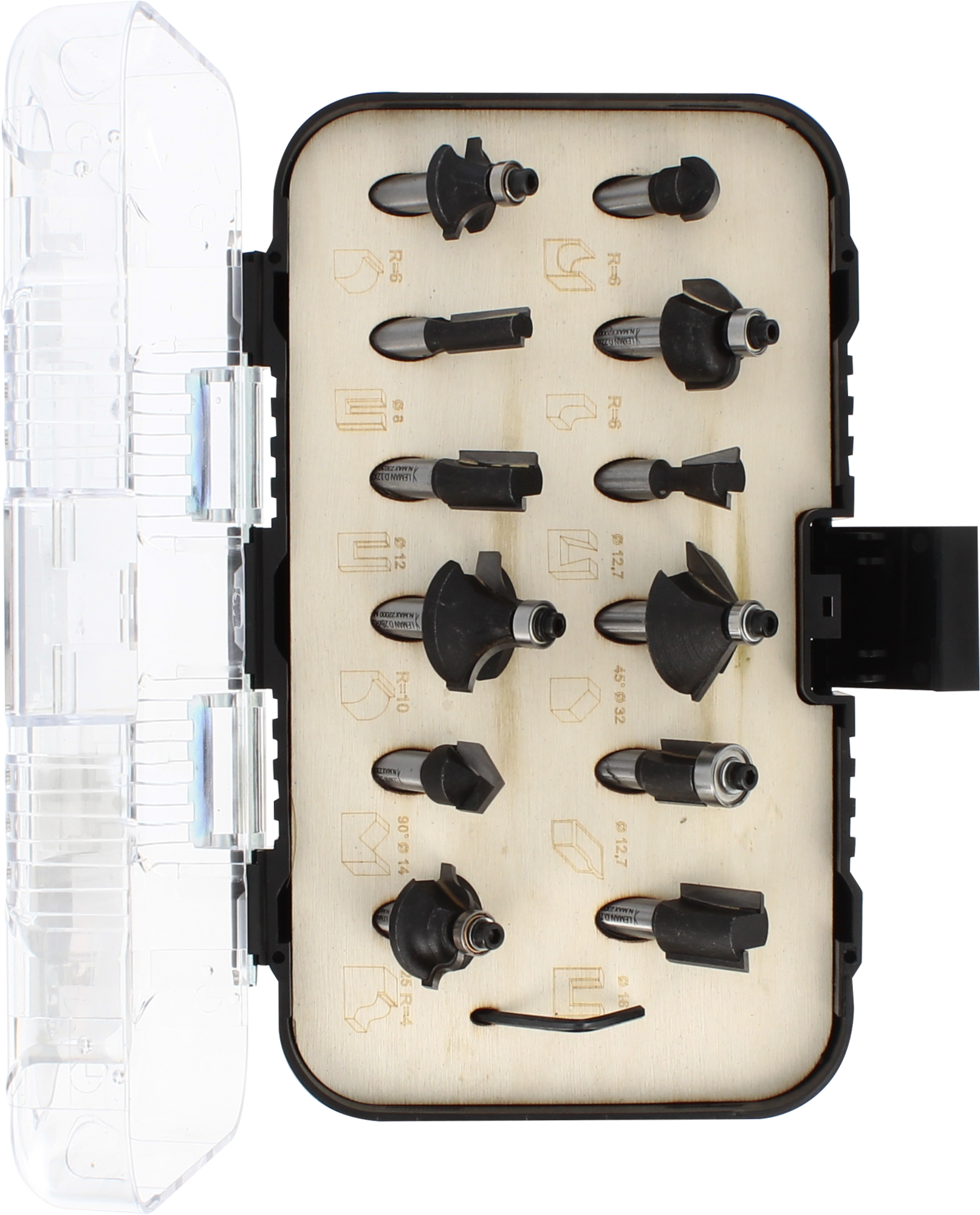 COFFRET 12 MECHES ASSORTIES CARBURE DEFONCEUSE Q8 - 418.700.12 - LEMAN – Image 3