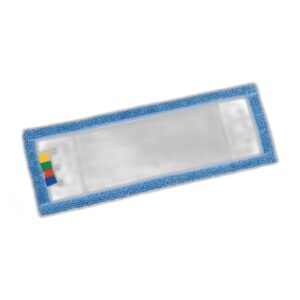 Frange microfibre bleue 50 cm microfibres bleue ,poches + languettes - TAMPEL - Le lavage