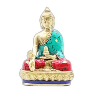 Figure de Bouddha en Laiton - Mains vers le bas - 11,5 cm- Vendu par 1