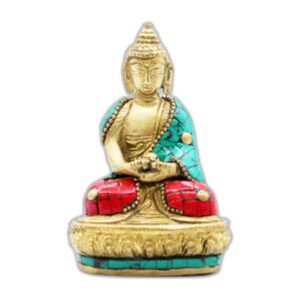 Figurine Bouddha en Laiton - Amitabha - 9,5 cm- Vendu par 1