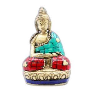 Figure de Bouddha en Laiton - Mains levées - 7,5 cm- Vendu par 1