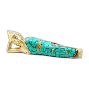 Figurine Bouddha en Laiton - Couché - 10 cm- Vendu par 1