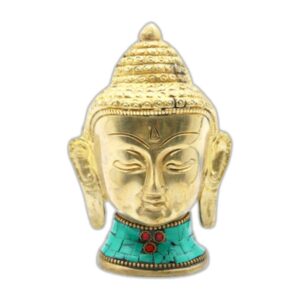 Figure de Bouddha en Laiton - Tête Lrg - 11,5 cm- Vendu par 1