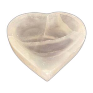 Bol Coeur en Sélénite - 15cm- Vendu par 1
