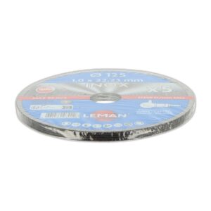 DISQUE TRONCONNAGE INOX 125X1.0X22.23 F41 LOT DE 5 - 1251049.05 - LEMAN